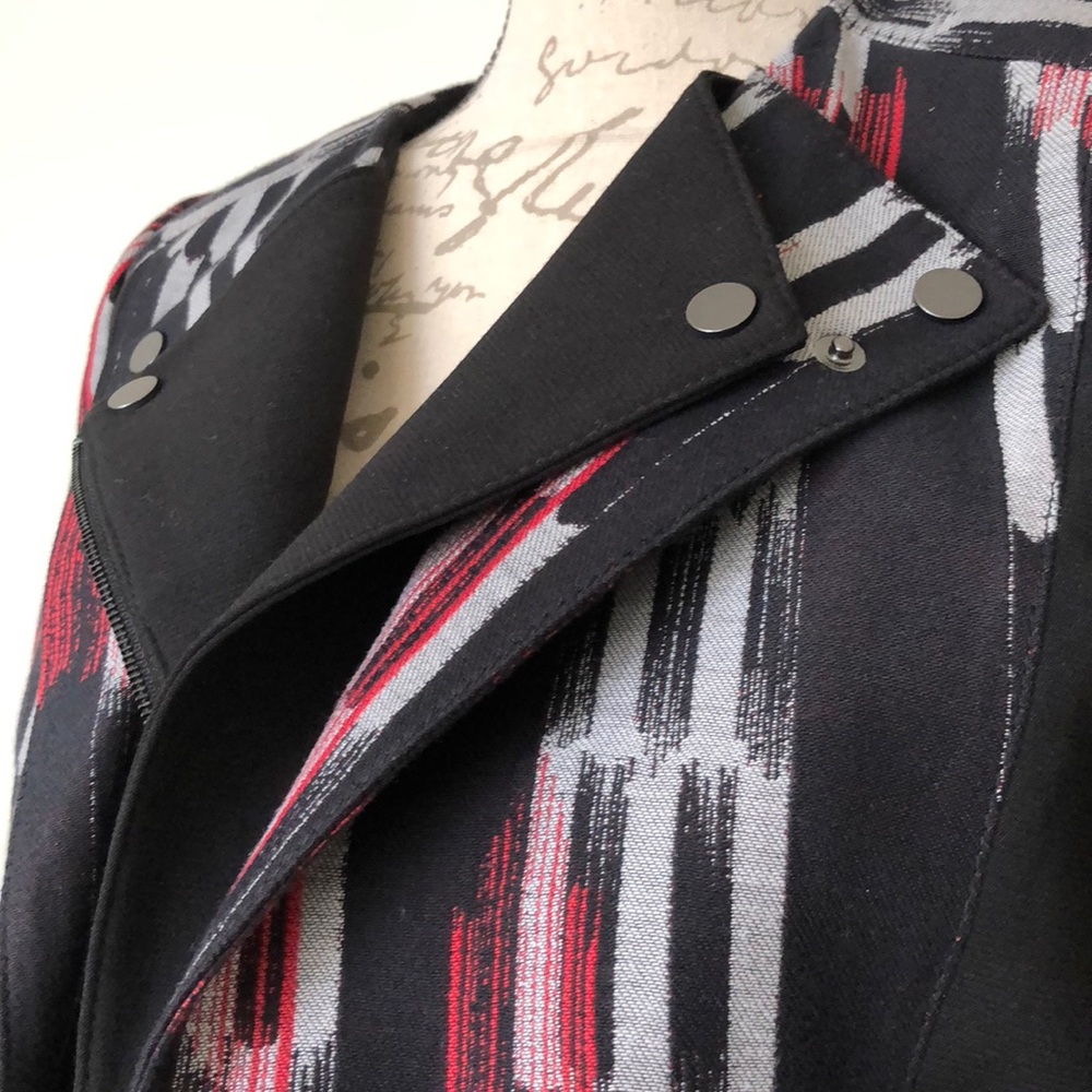 BCBG Maxazria Cropped Moto Jacket - Picture 6 of 8